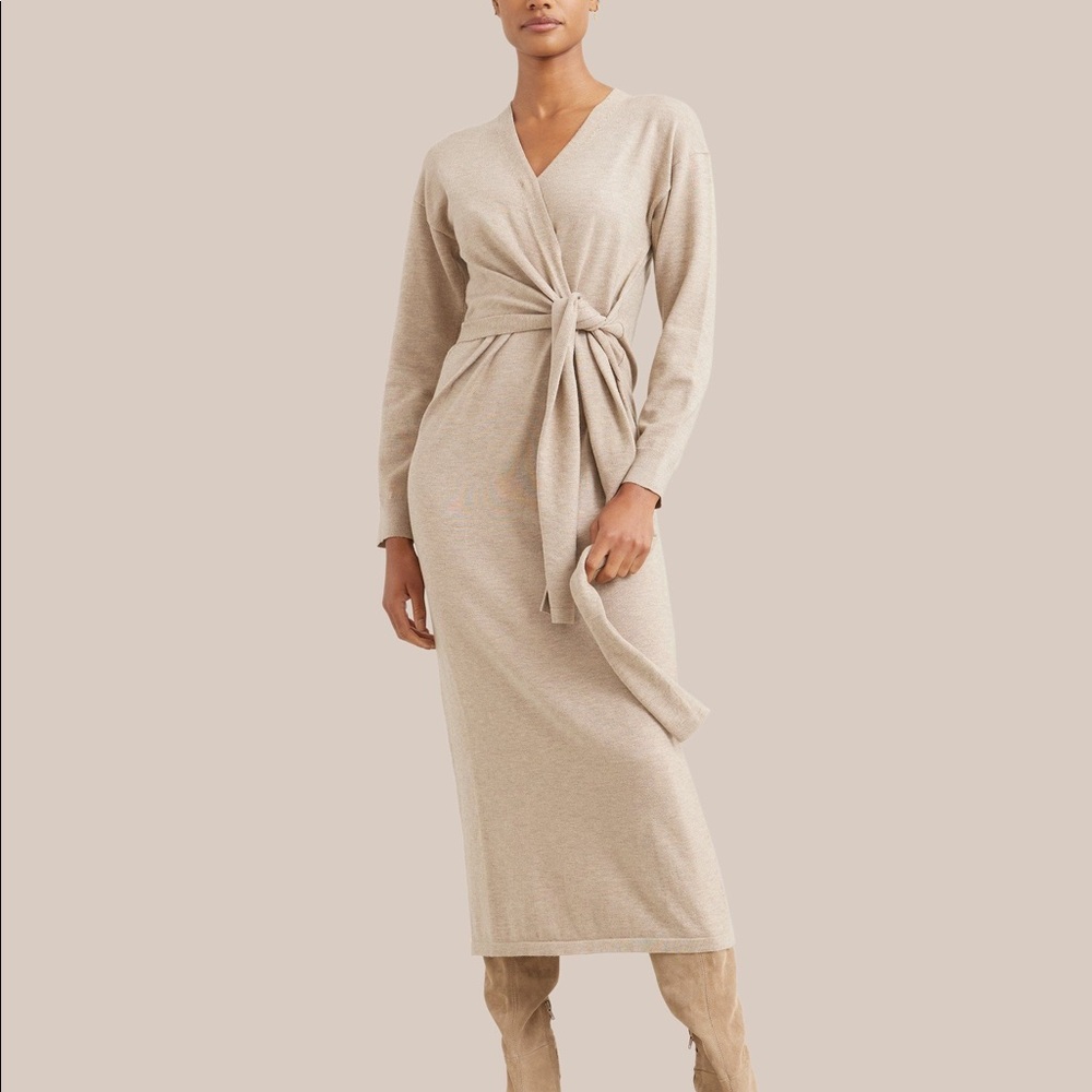 Modern Citizen Lenese Front-Wrap Midi Dress